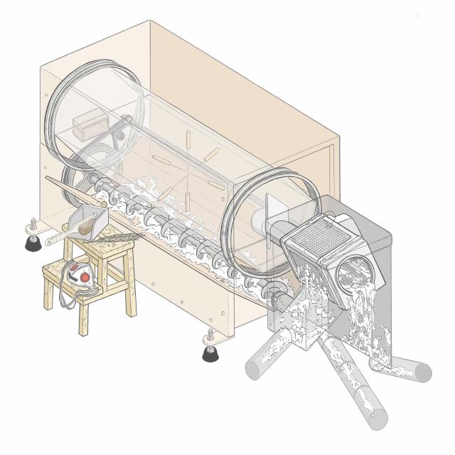 Milling sieve illustration