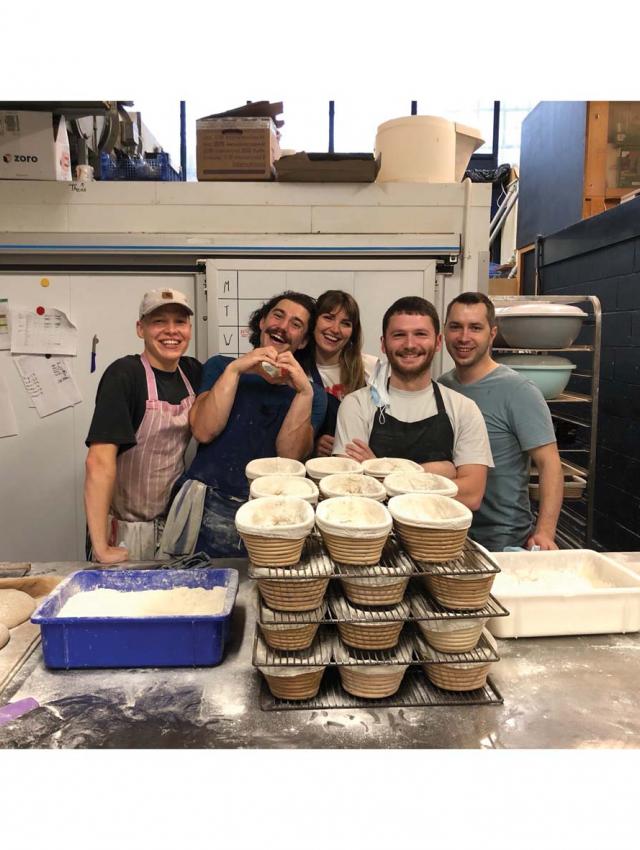 Smiling bakers
