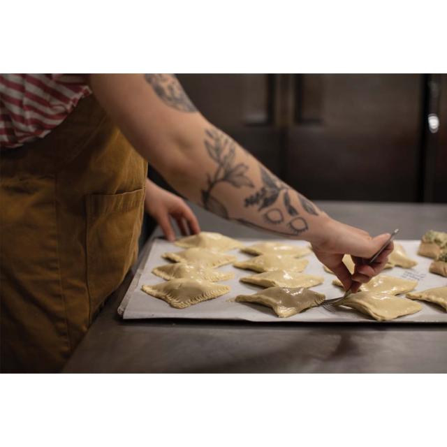 Eggwashing pastries