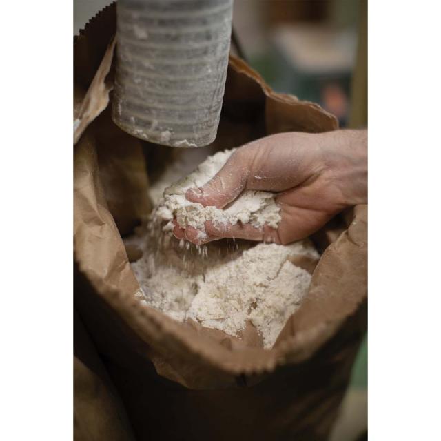 milled flour in bag