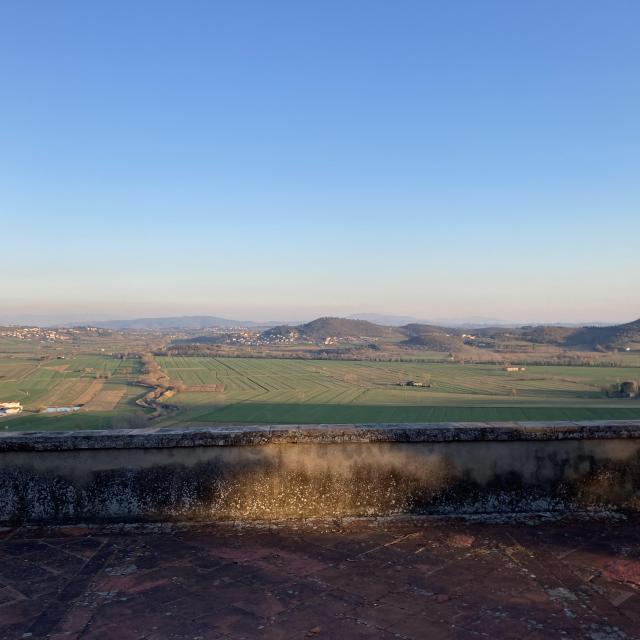 View from Conestabile della Staffa castle