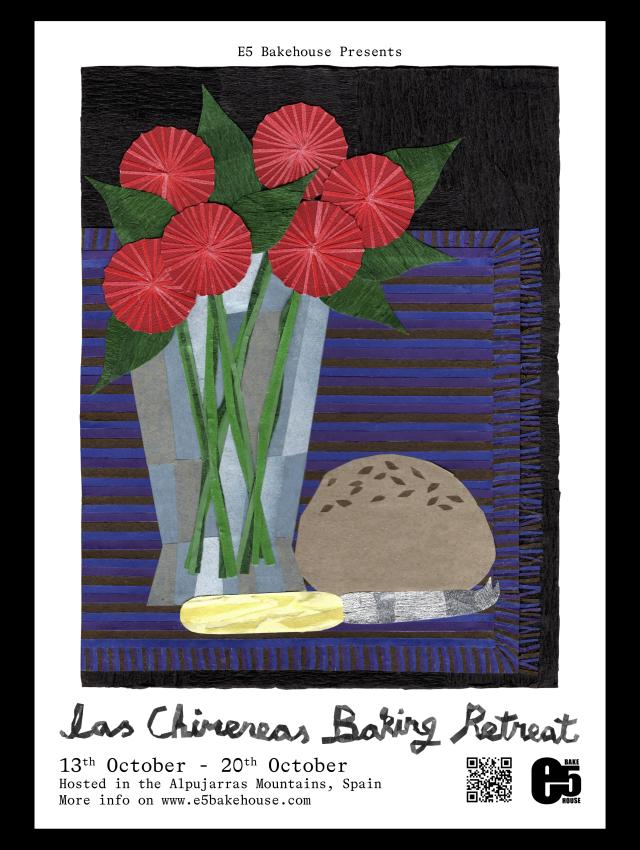 poster design, flowers, bread